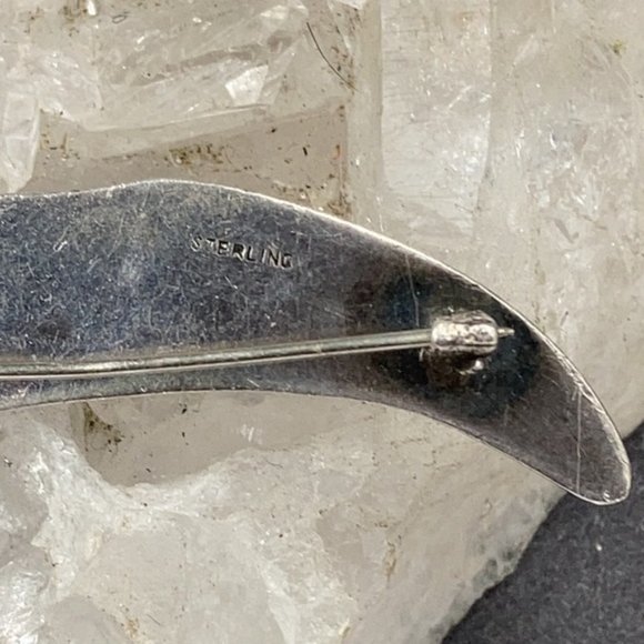 Vintage Sterling Gemstone Sword in Sheath Brooch - Picture 4 of 6